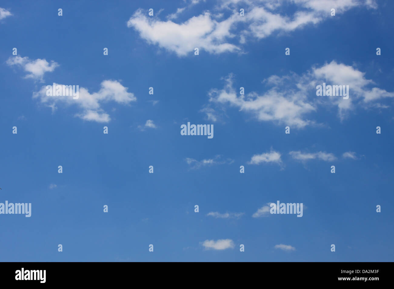 Blu sky with some white clouds, like nice clouds background. Stock Photo