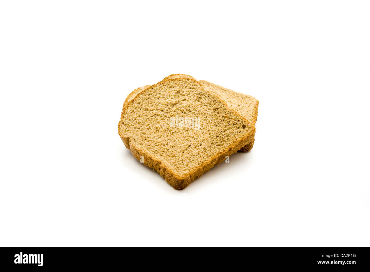 Fresh Brown Toast Bread on white background Stock Photo Alamy