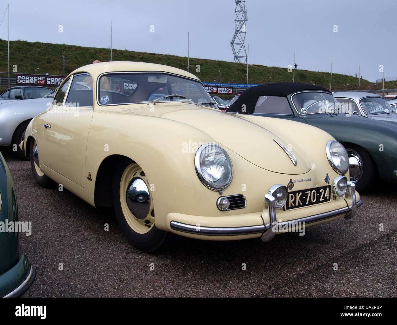 The 1954 Porsche 356, displayed at the Nationaal Oldtimer Festival in ...