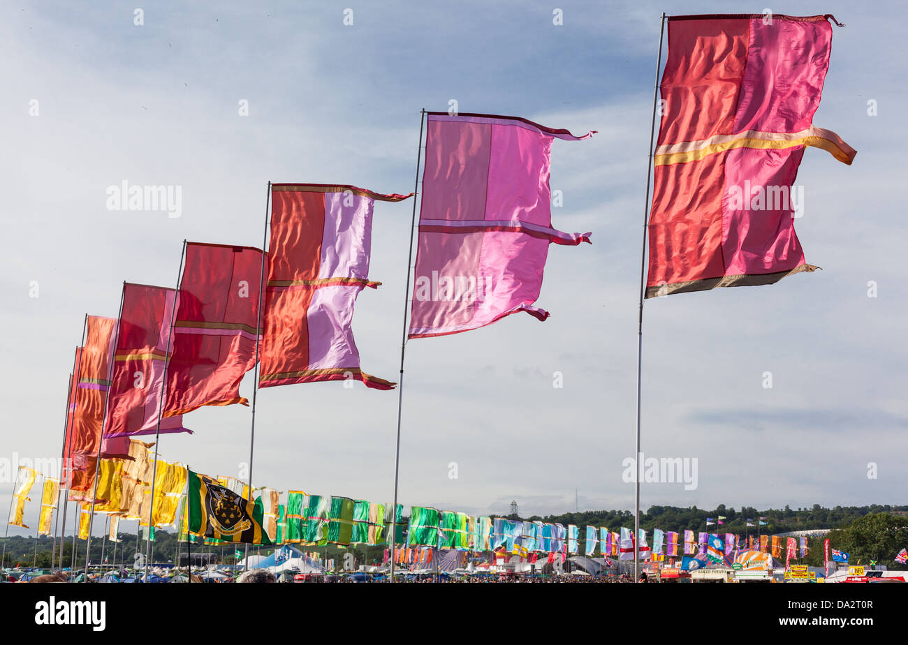 GLASTONBURY FESTIVAL, UNITED KINGDOM JUNE 30 2013 MultiColoured