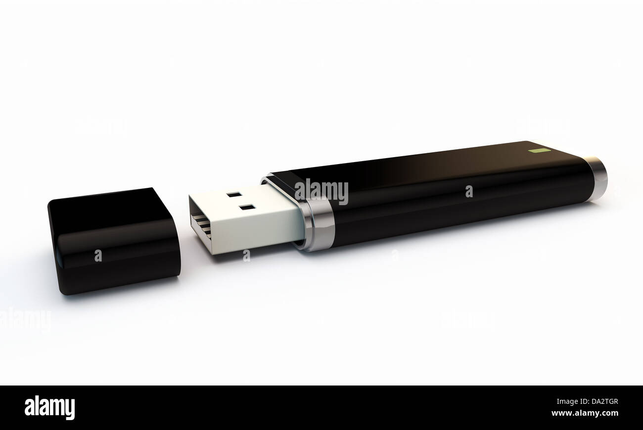 usb drive isolated on white background Stock Photo - Alamy