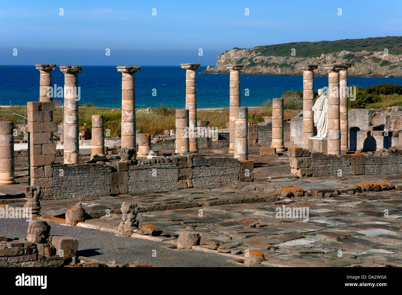 Roman ruins of Baelo Claudia - basilica, Tarifa, Cadiz-province, Region of Andalusia, Spain, Europe Stock Photo