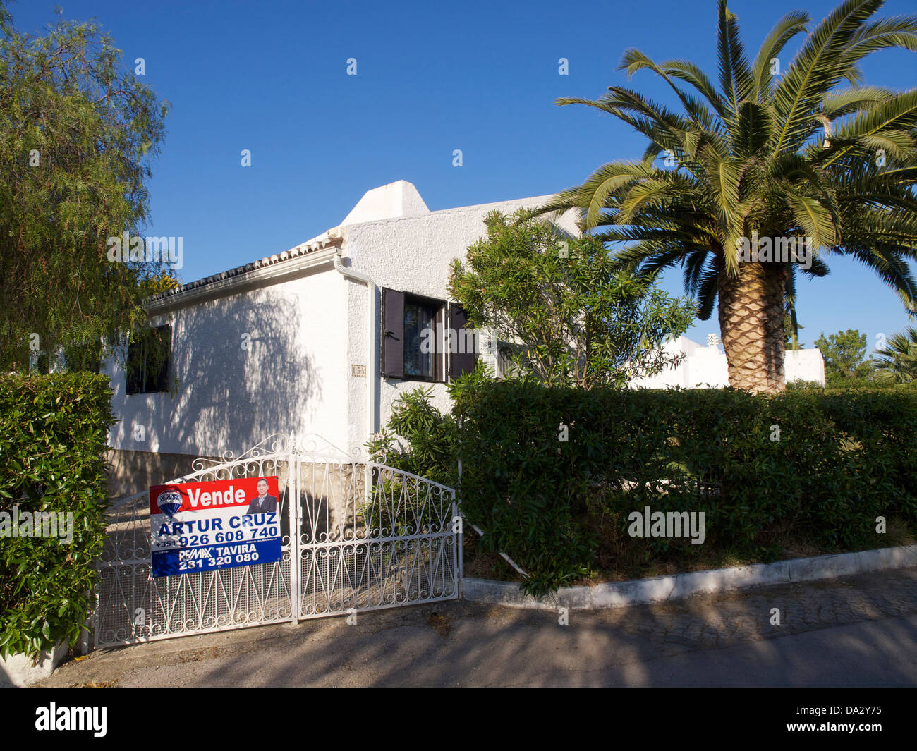 One of the many holiday homes for sale in the Algarve. Cabanas de Tavira, Portugal Stock Photo
