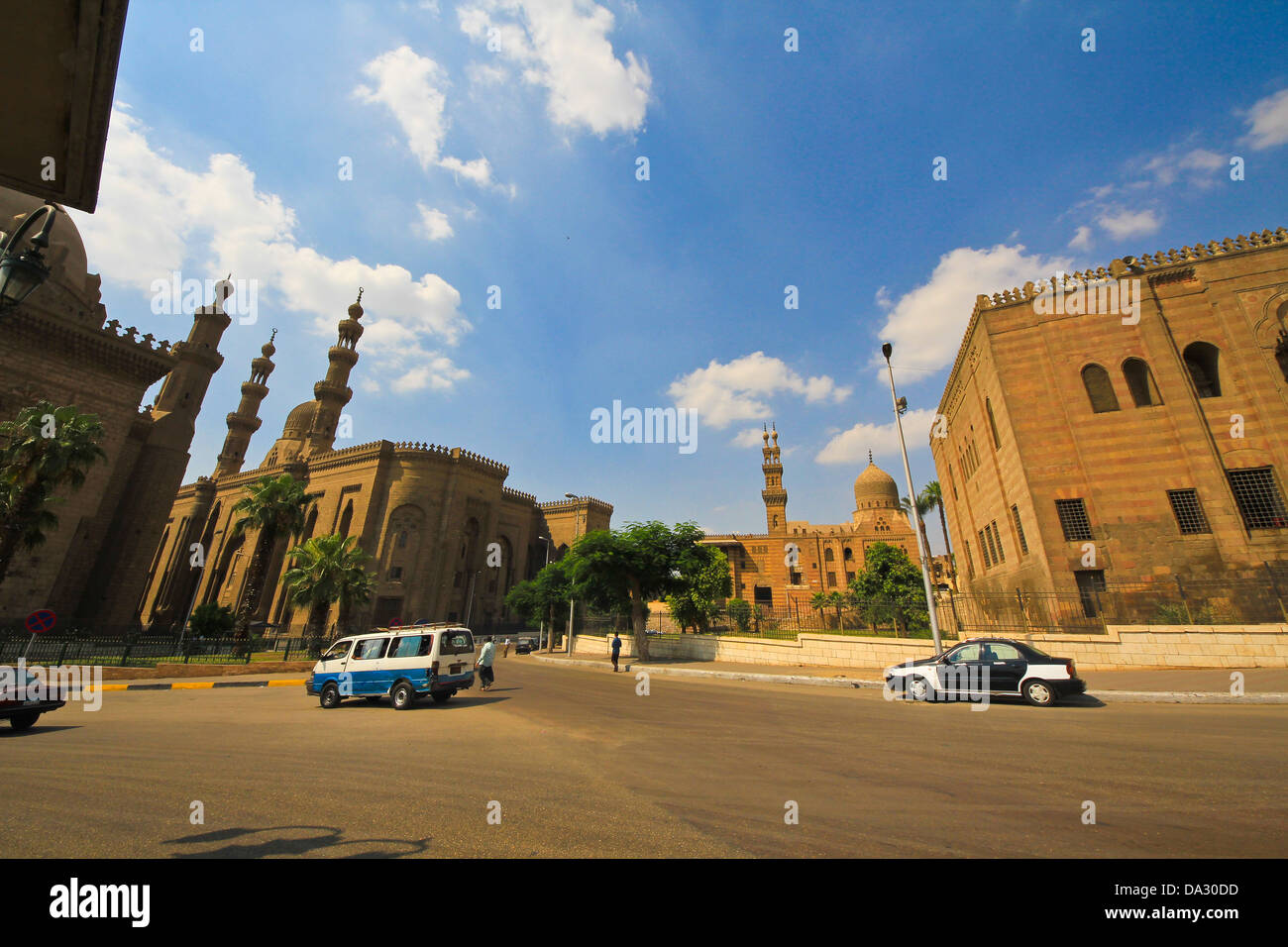 Al-Refai Mosque of Sultan Hassan Mosque Cairo Egypt North Africa Stock Photo