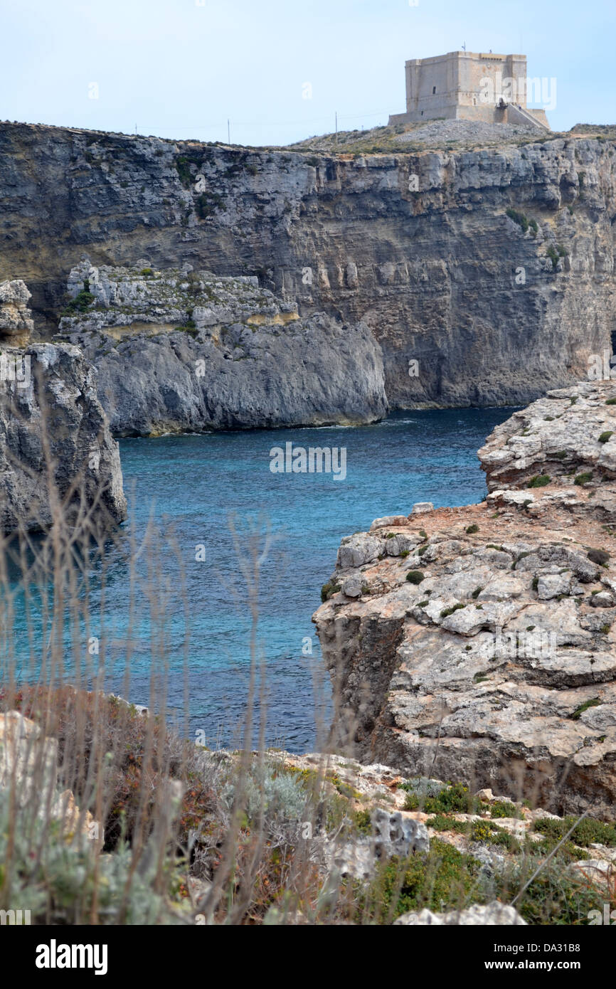 Fort, Comino island, Malta. Stock Photo