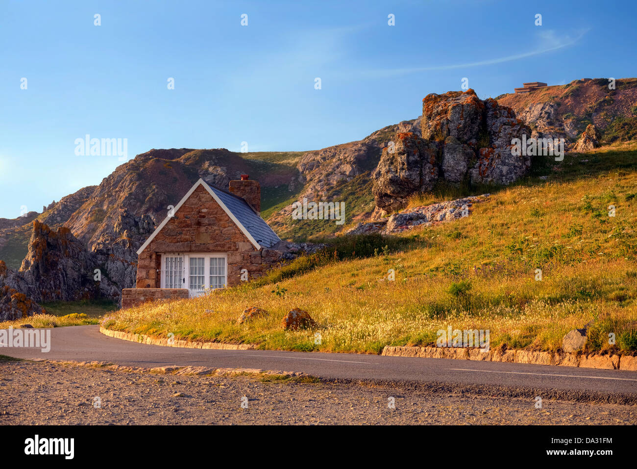 old house in the north of Jersey, United Kingdom Stock Photo