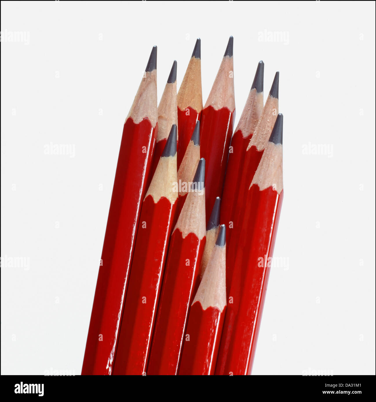 Red pencils Stock Photo