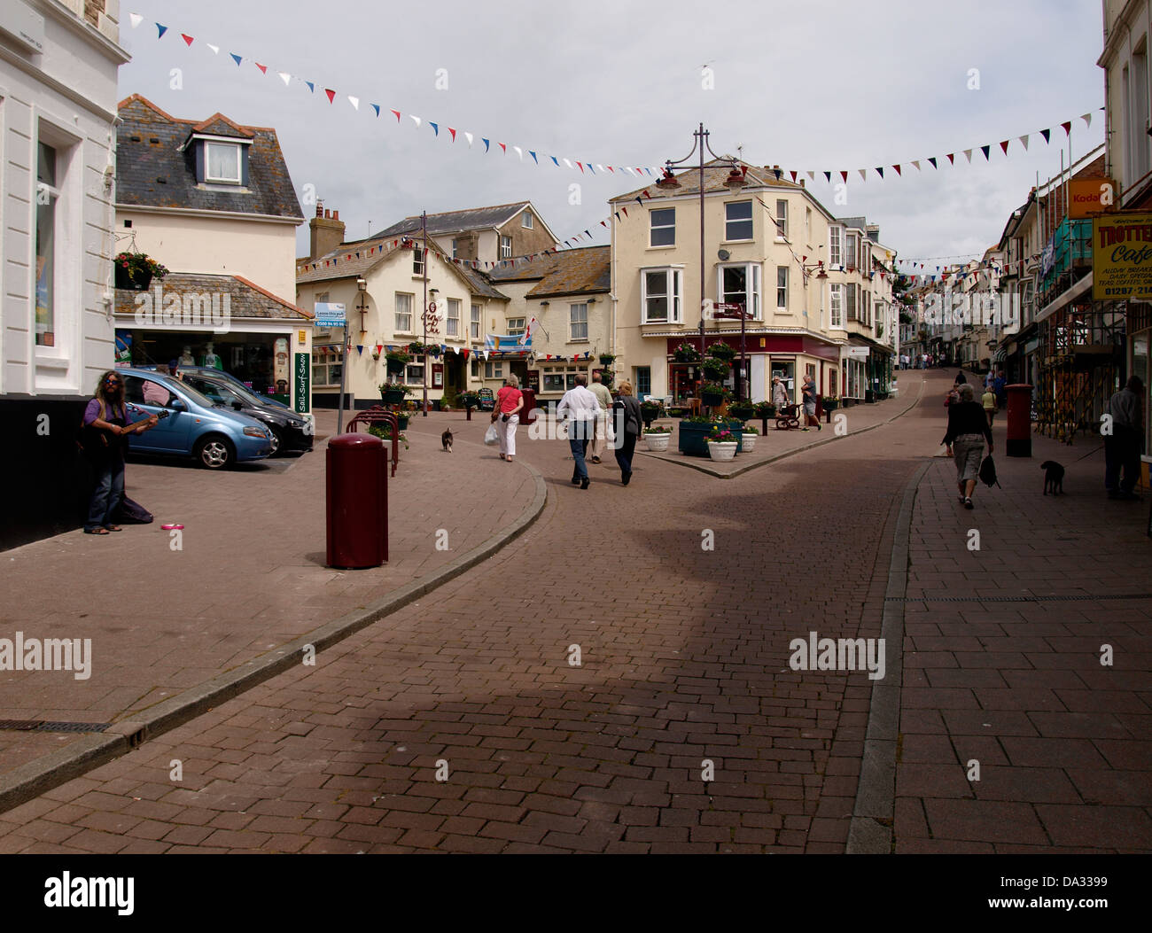 Marine Place / Queen Street, Seaton, Devon, UK 2013 Stock Photo Alamy