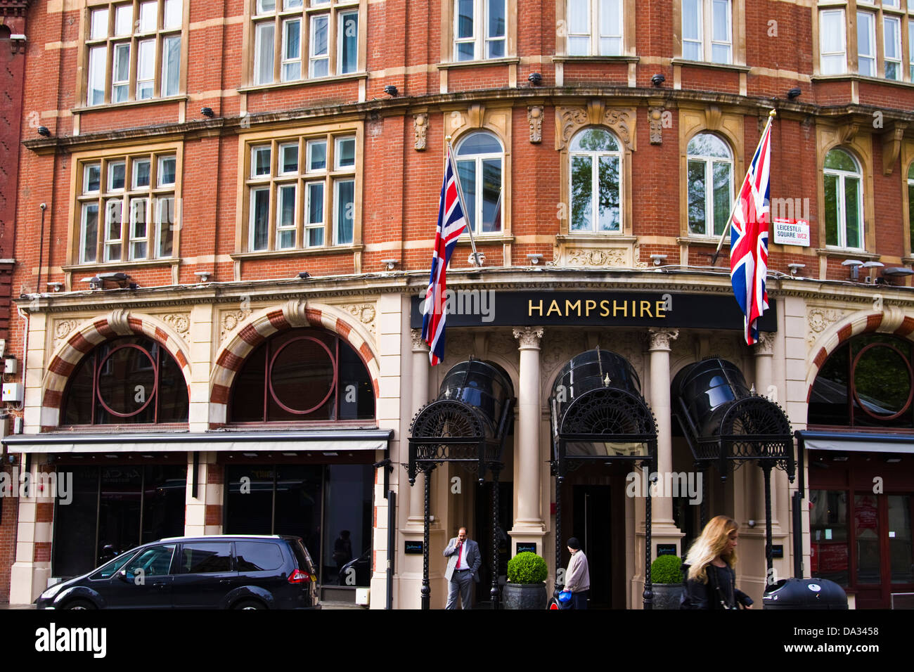 Hampshire hotel Leicester squareLondon Stock Photo Alamy