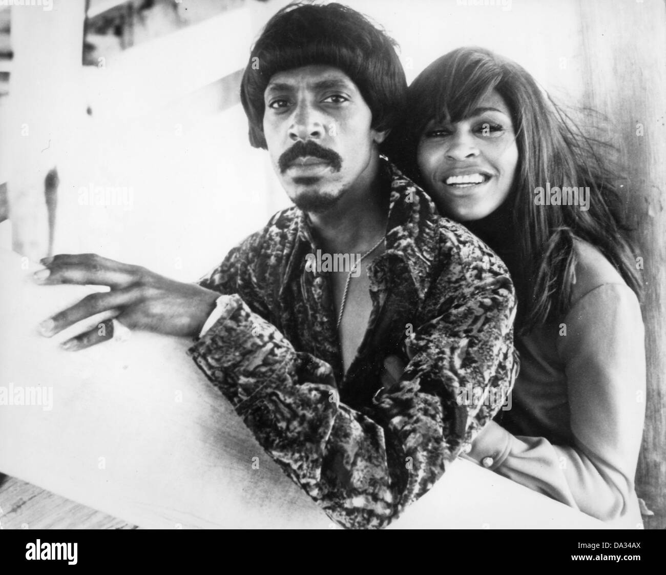 IKE & TINA TURNER Promotional photo of US rock musicians about  1970 Stock Photo