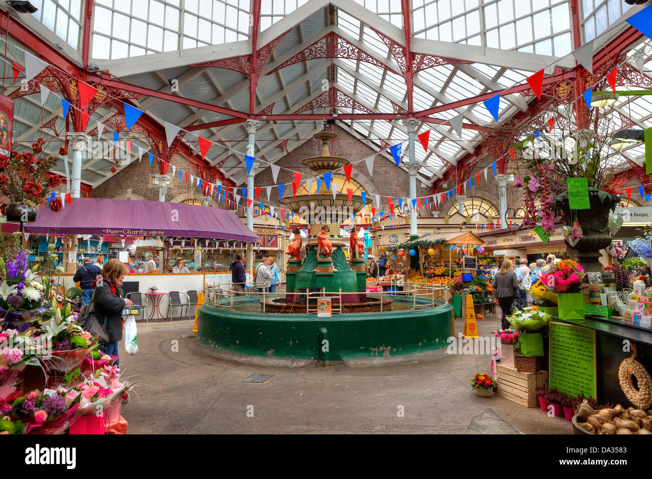 Central Market, St Helier, Jersey, United Kingdom Stock Photo