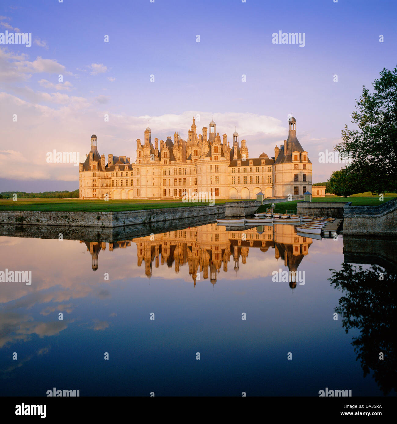 France Loire Valley Chateau de Chambord Stock Photo
