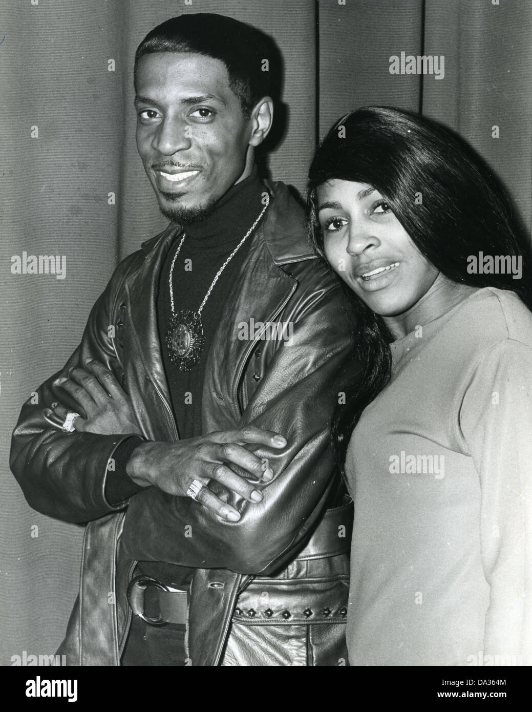 IKE AND TINA TURNER  US rock musicians in April 1968. Photo Tony Gale Stock Photo