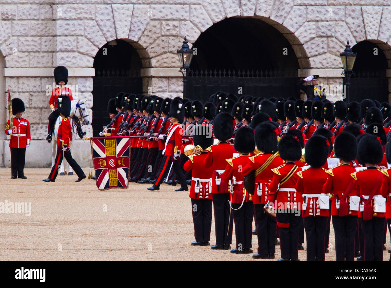 Trooping the colour rehearsalLondon Stock Photo Alamy