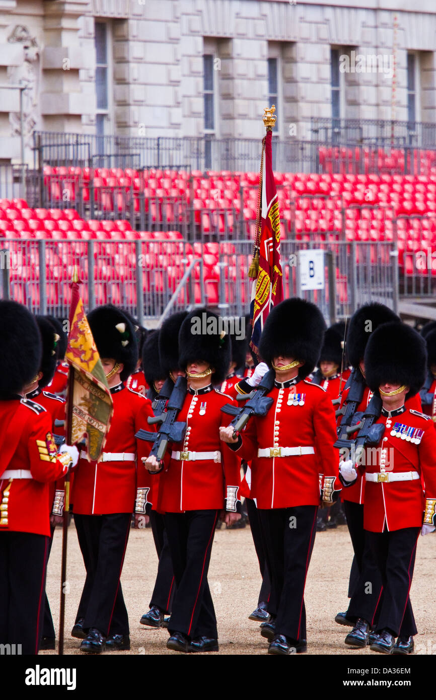 Trooping the colour rehearsalLondon Stock Photo Alamy