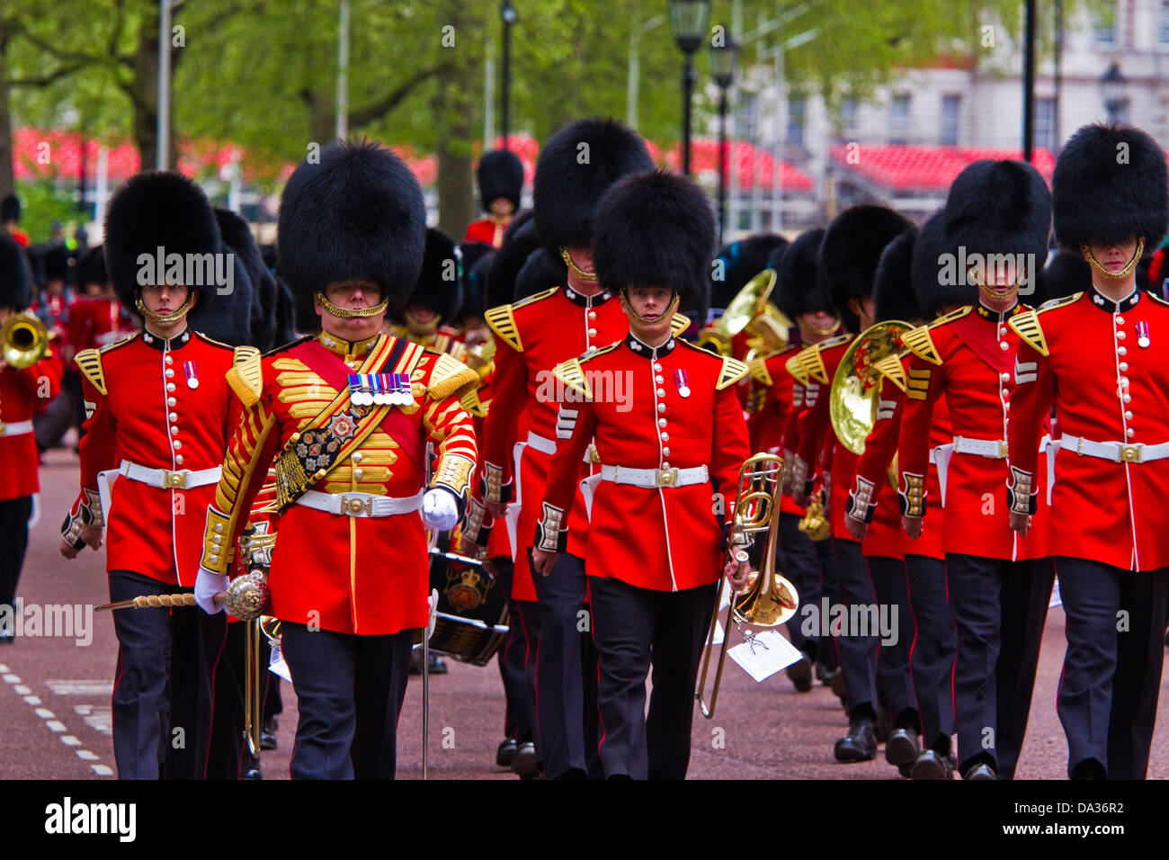 Trooping the colour rehearsalLondon Stock Photo Alamy