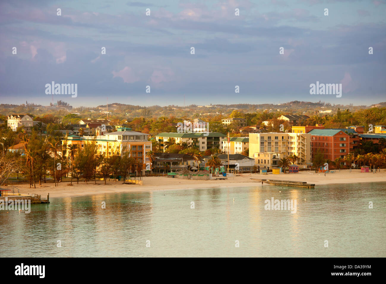 view of downtown nassau, bahamas from the water Stock Photo Alamy