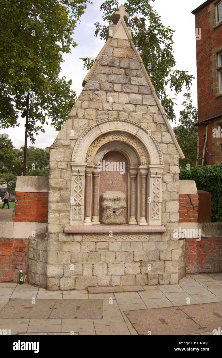 Architectural feature at Altab Ali Park in London, England Stock Photo