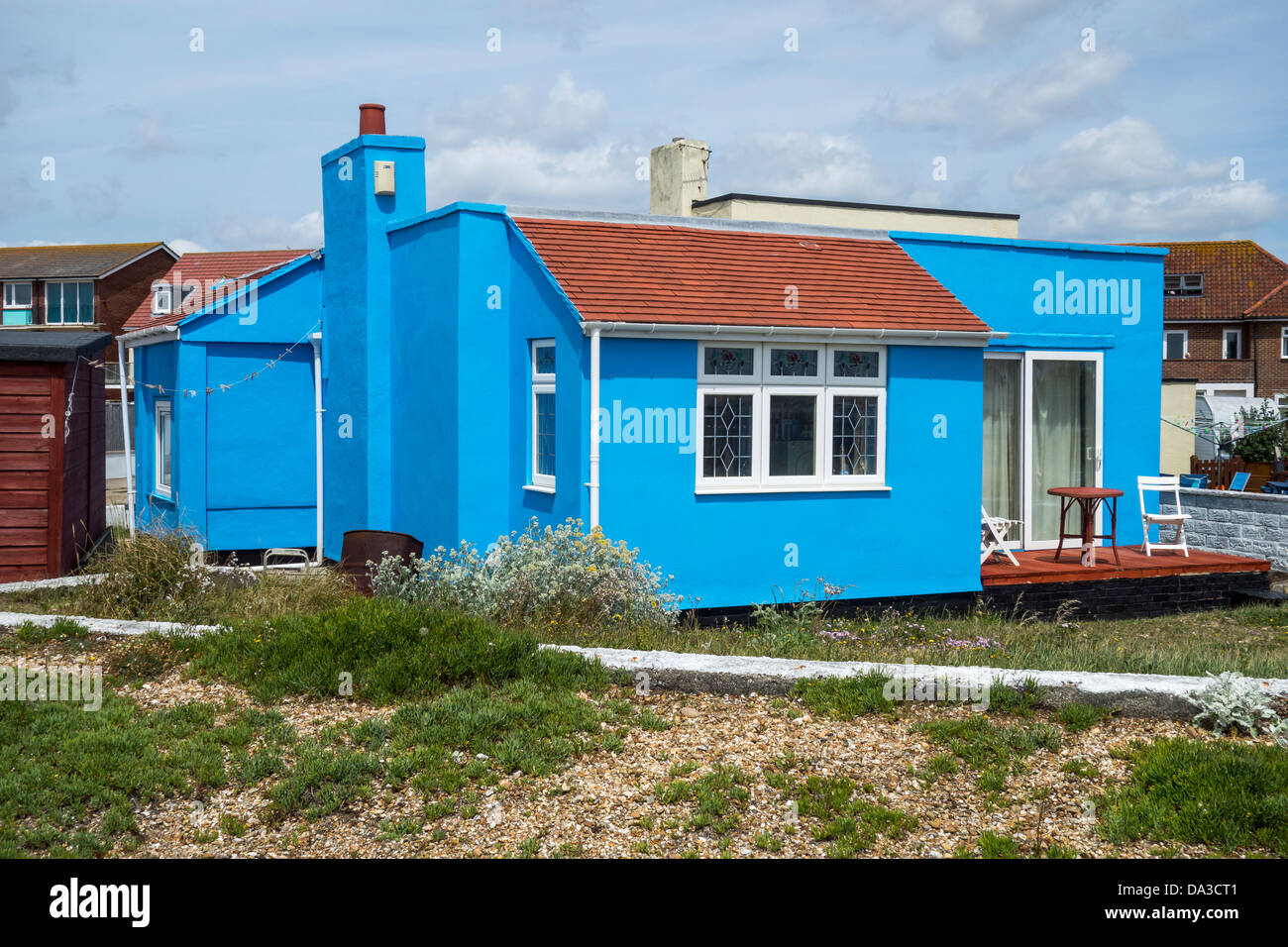 Beach Seafront House Hayling Island Hampshire Stock Photo Alamy