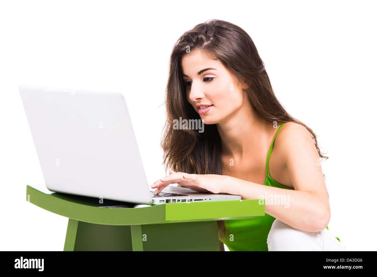 Teen girl sitting knees up hi-res stock photography and images - Alamy
