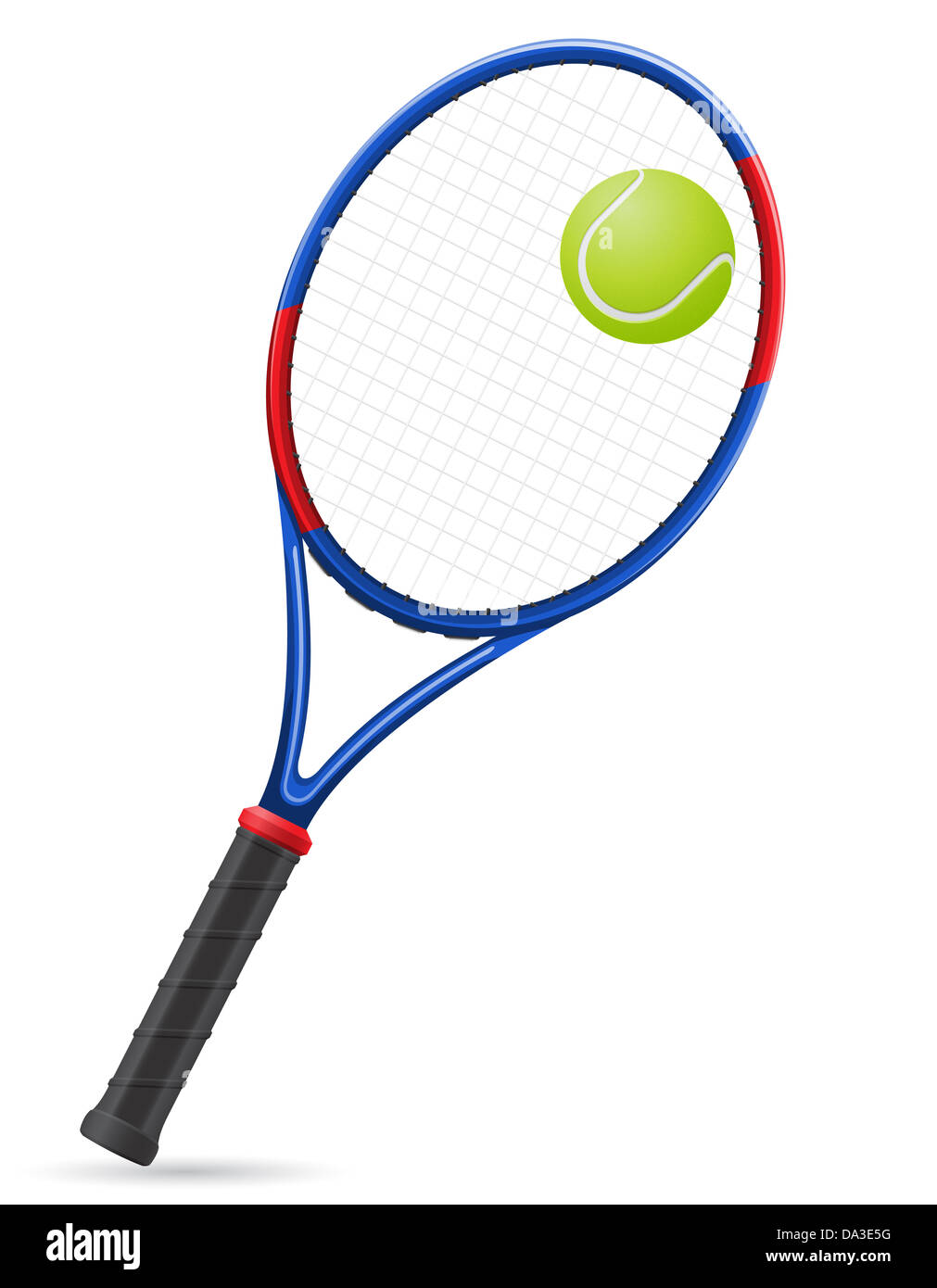 tennis racket and ball illustration Stock Photo - Alamy