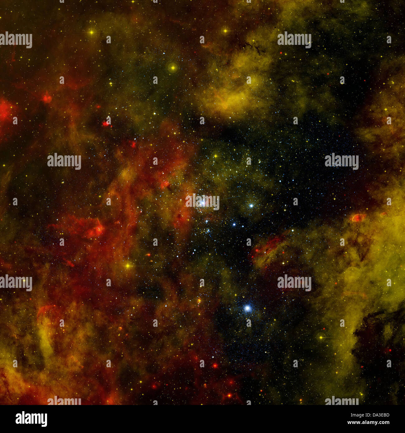 Space Nearby Stellar Cradle Cygnus OB2 Chandra X-ray Observatory Stock Photo