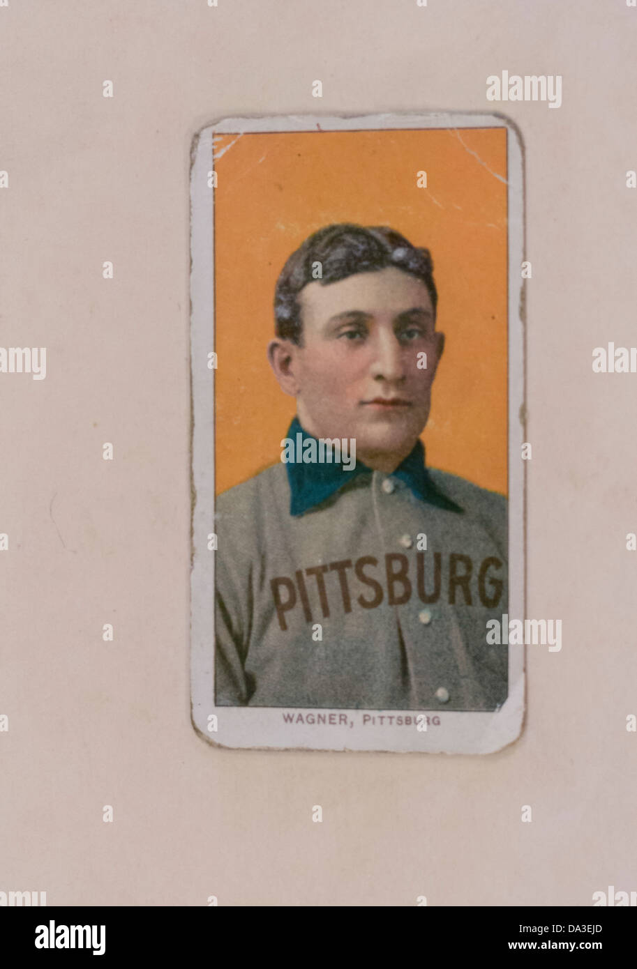 thumbnail image 2 of Rare Honus Wagner Baseball Card Sells For $1.2 Million 2 of 13