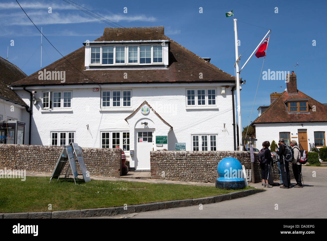 Harbour office, The Street, Itchenor. West Sussex. UK Stock Photo
