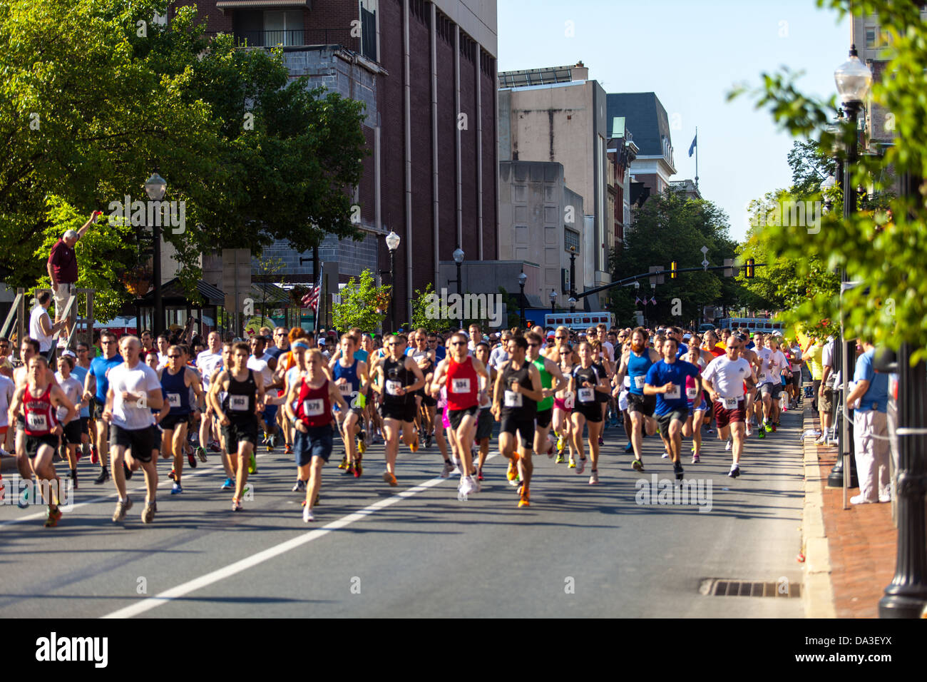 The annual Red Rose Run takes place in downtown Lancaster, PA. Over 500