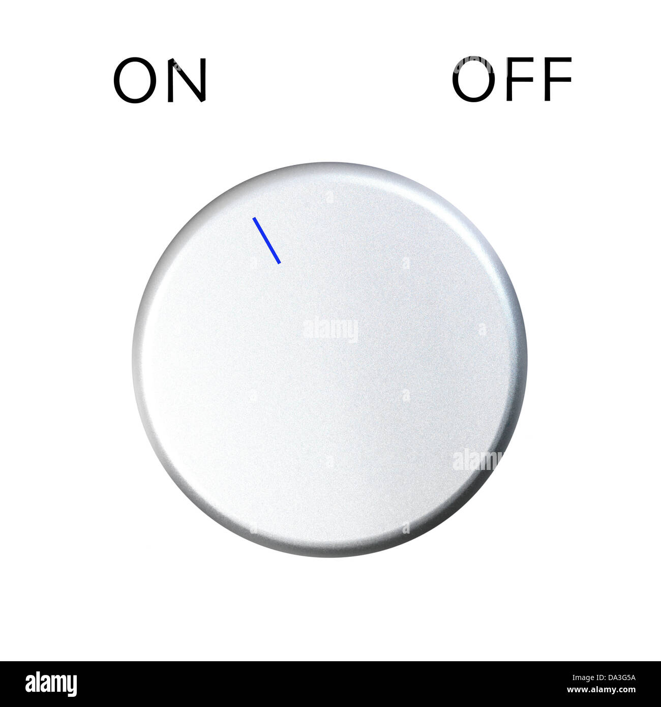 A control dial isolated against a white background Stock Photo Alamy