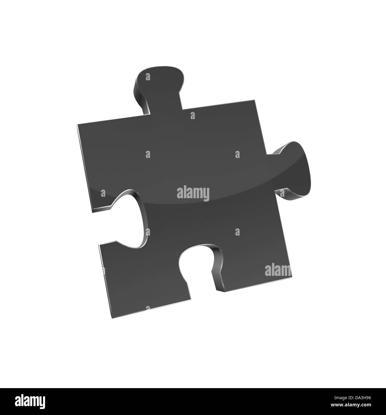 Jigsaw illustrations isolated against a white background Stock Photo