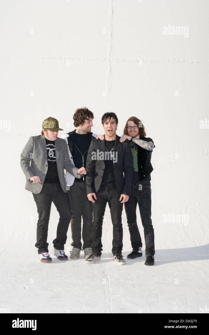 LOS ANGELES, CA – JUNE 23: Fall Out Boy in Los Angeles, California, U.S. on February 21, 2007. Stock Photo
