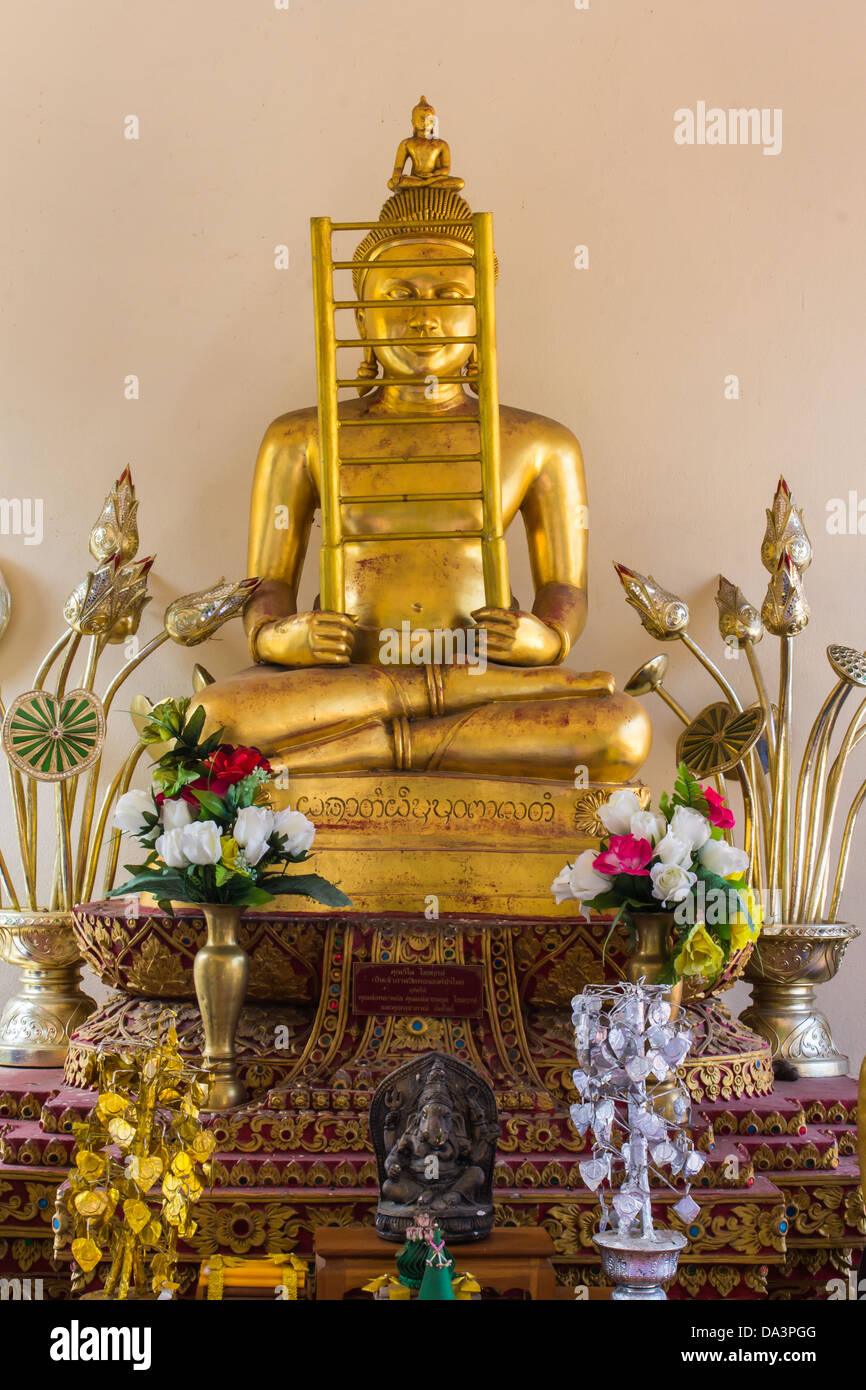 Pha Ga Brahma statue in Wat Sri Don Moon , Chiangmai Thailand Stock Photo