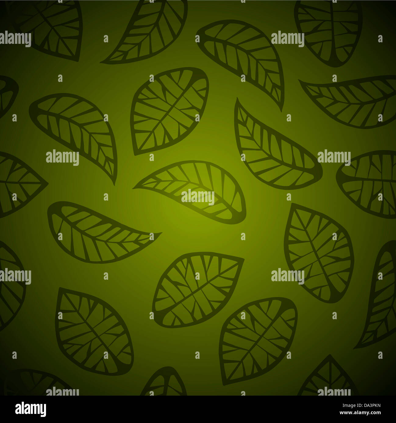 Fresh green leaves seamless pattern background. Vector illustration ...