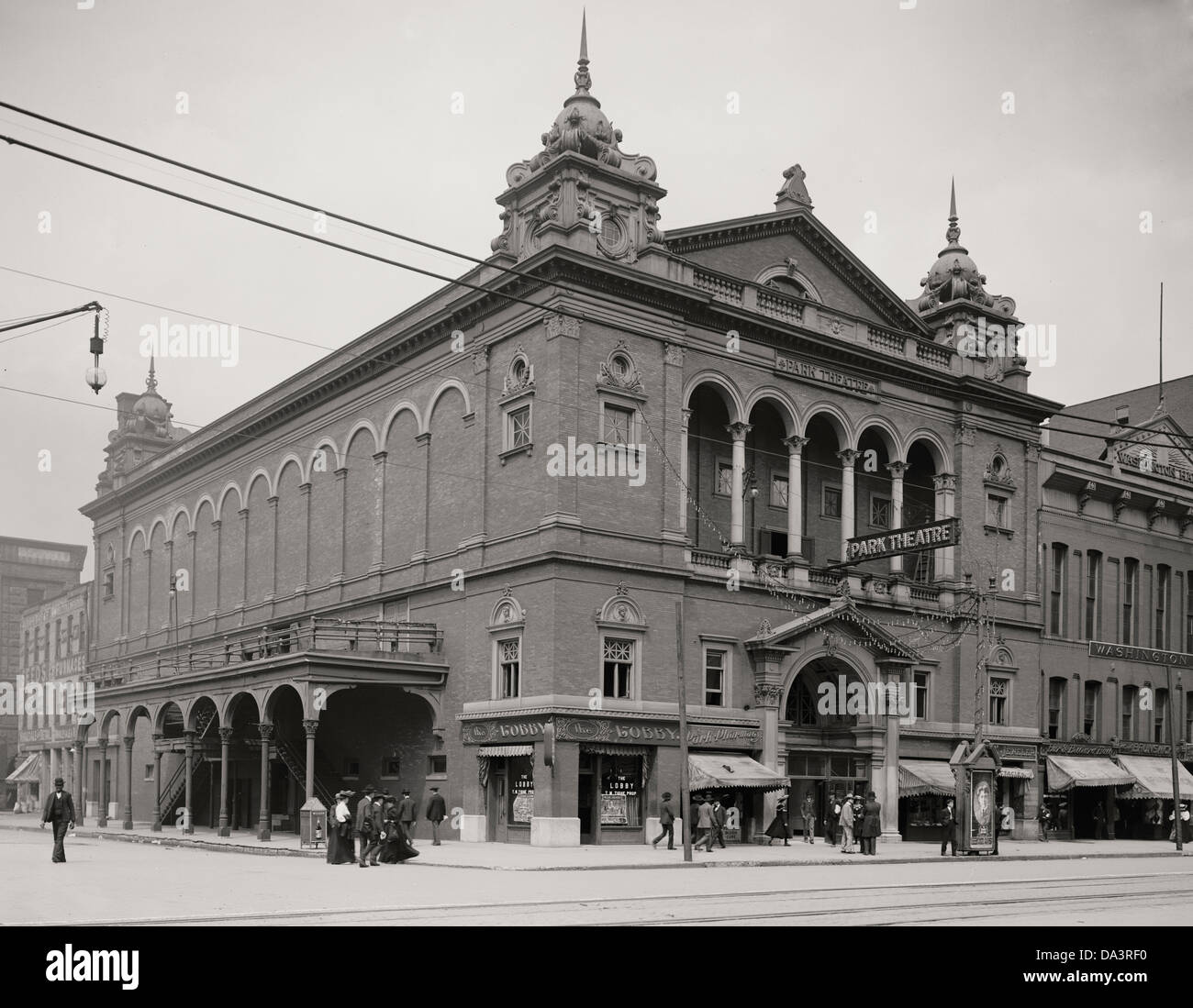 Park Theatre, Indianapolis, Indiana, circa 1905 Stock Photo