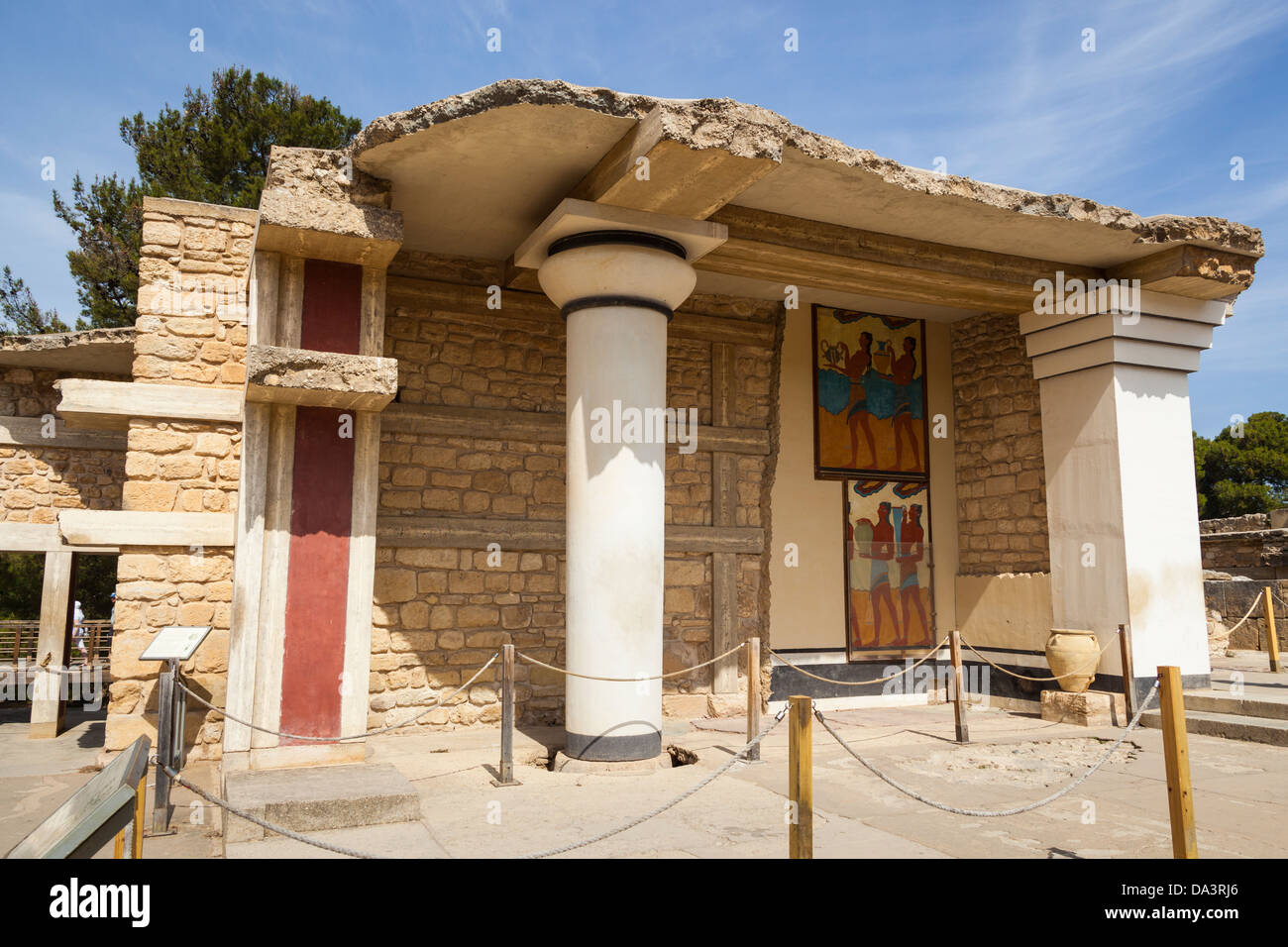 The South Propylaeum, Knossos Palace, Knossos, Crete, Greece Stock Photo