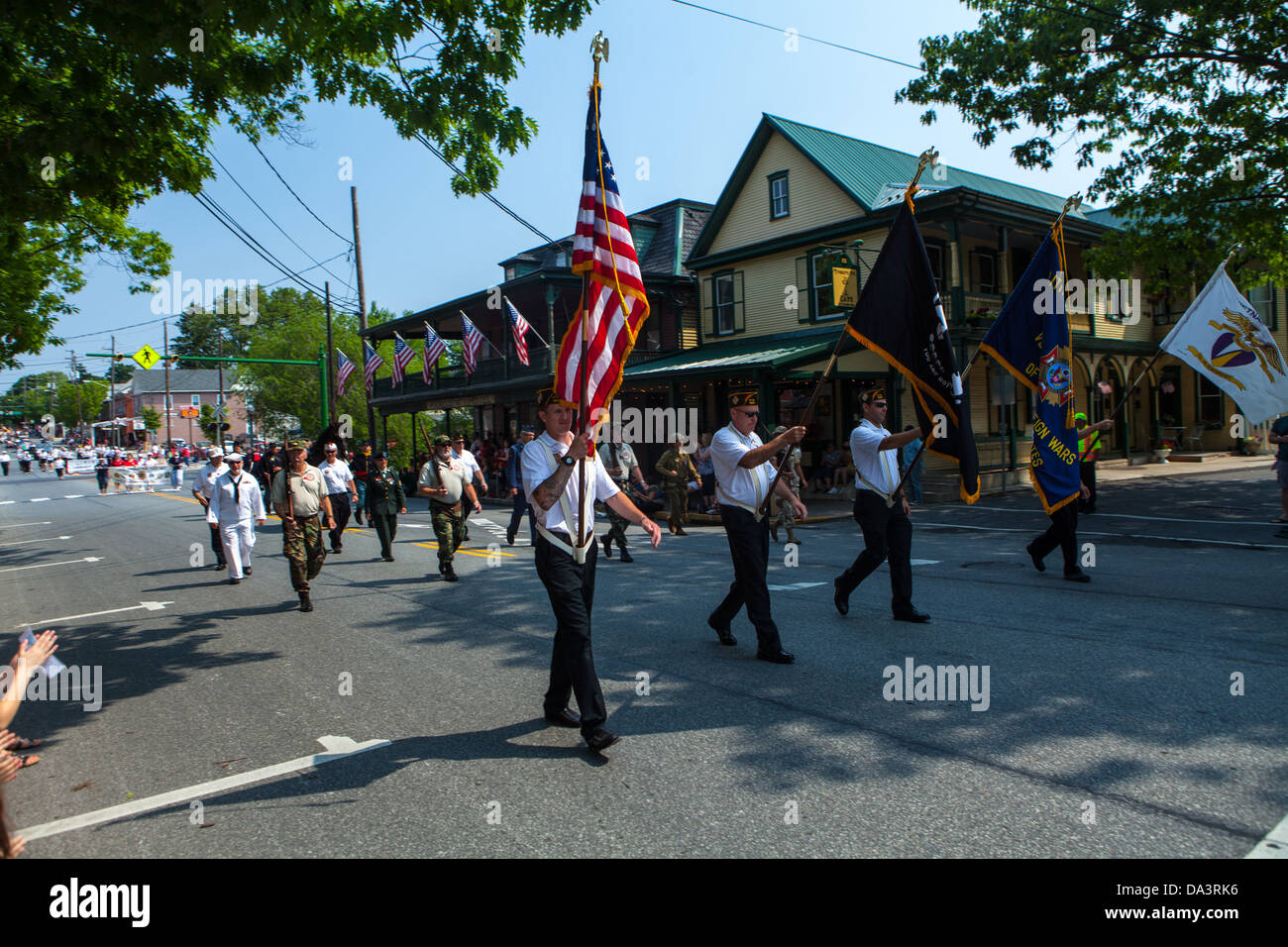 A small town Memorial Day parade celebration in Lititz, Lancaster