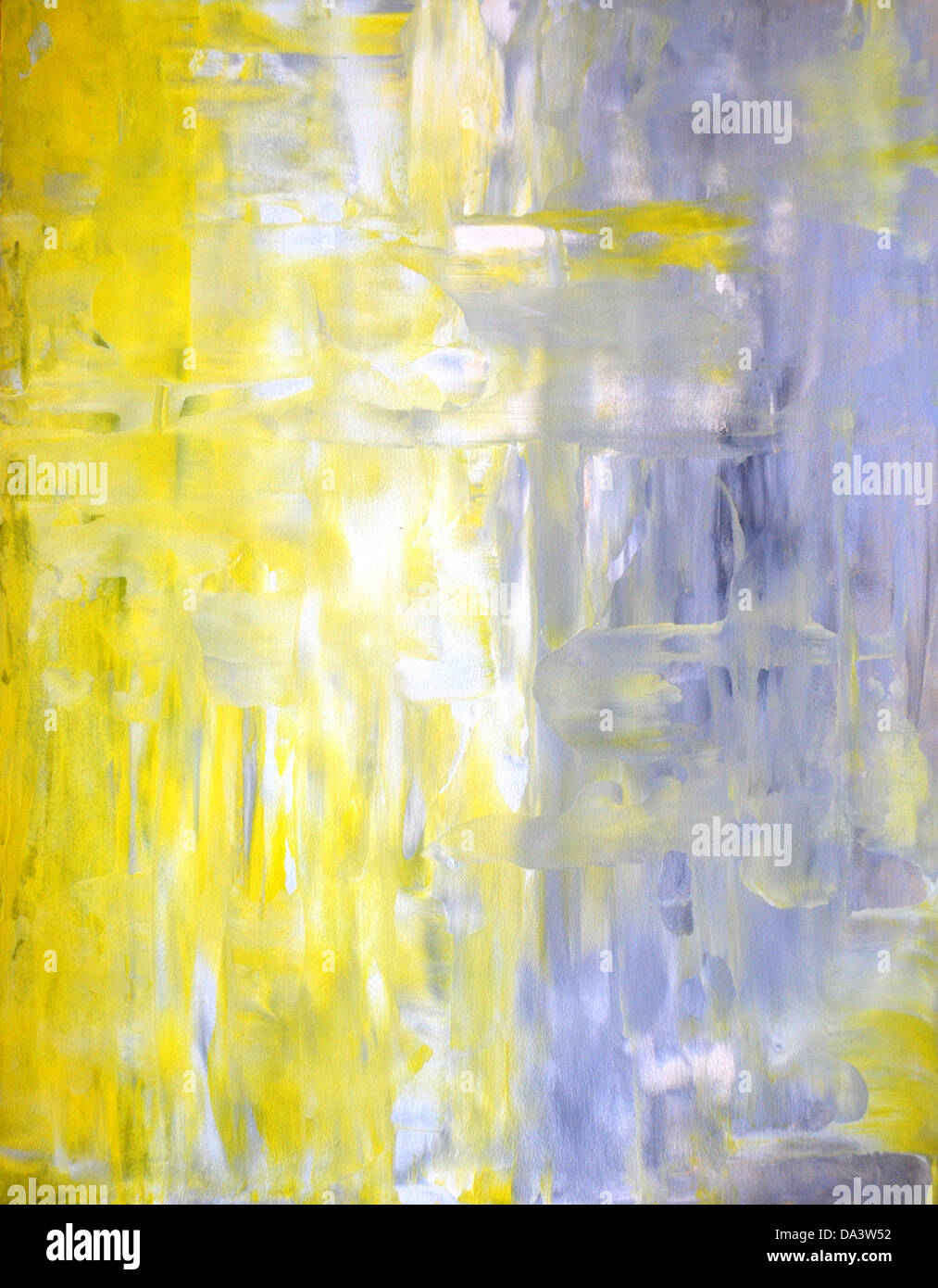 Grey and Yellow Abstract Art Painting Stock Photo Alamy