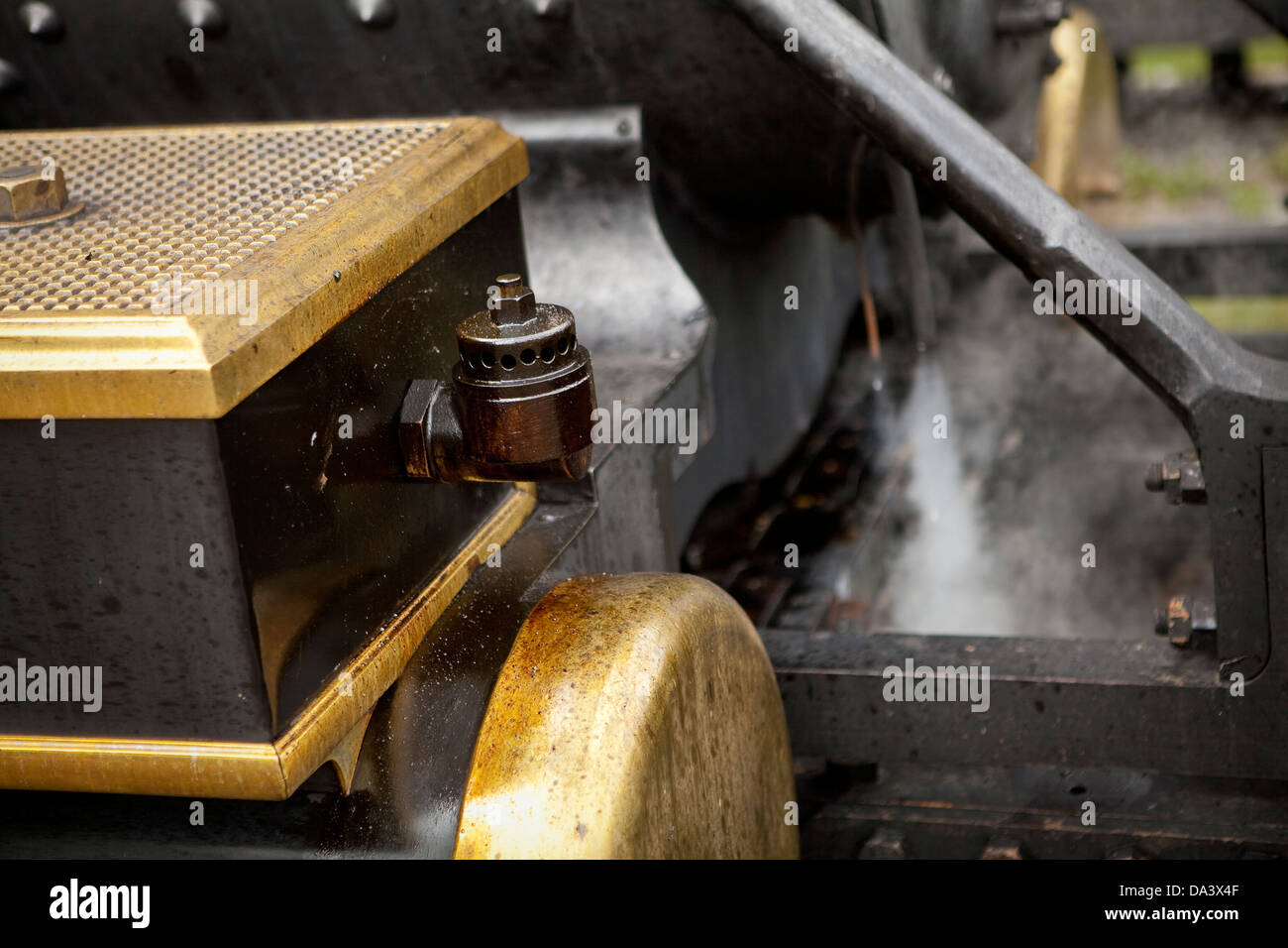 The 1932 Edison steam locomotive is seen in Dearborn' Greenfield Village in Dearborn, near Detroit (Mi) Stock Photo