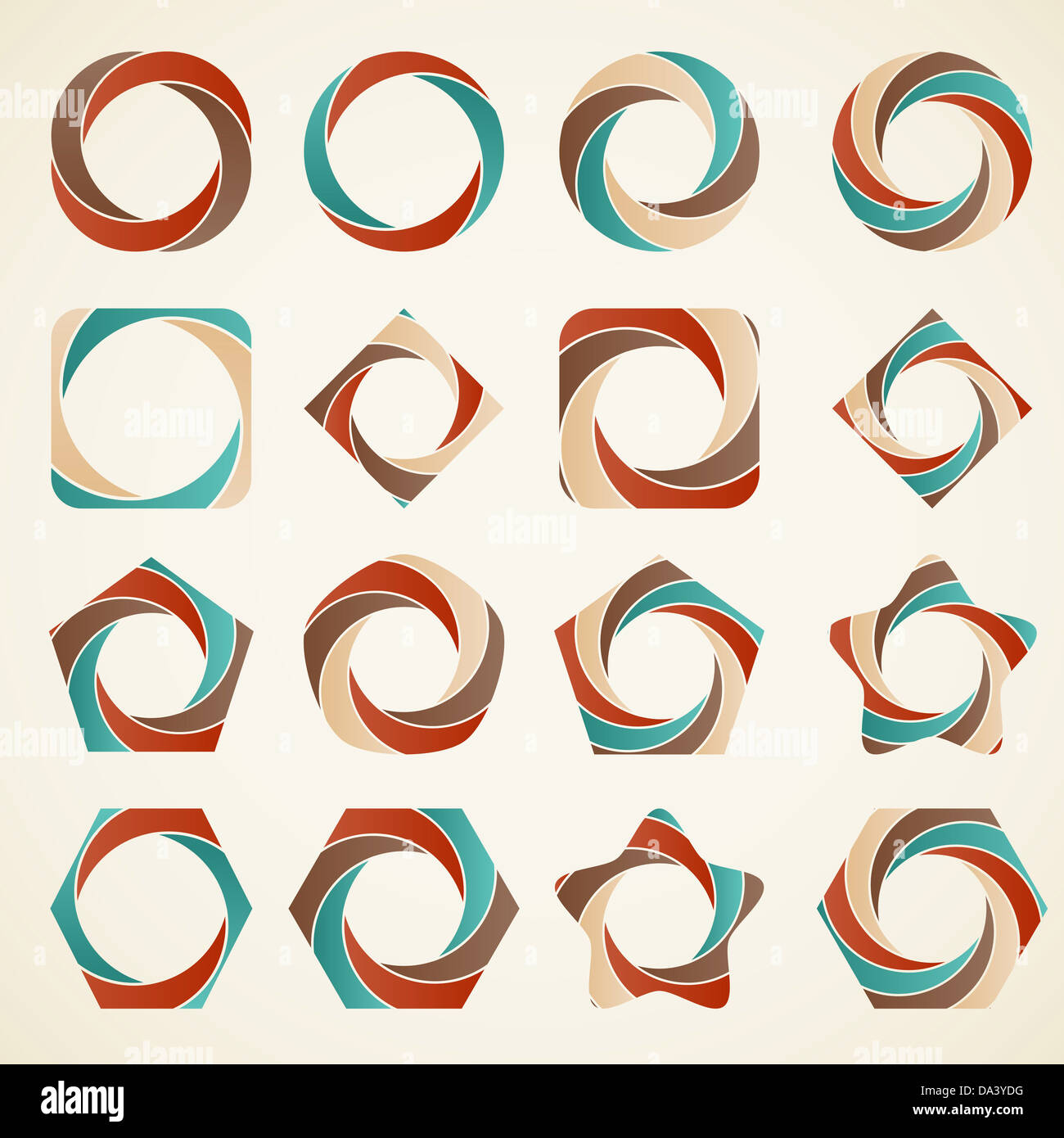 Abstract design elements,can be used as icons, signs, elements and ...