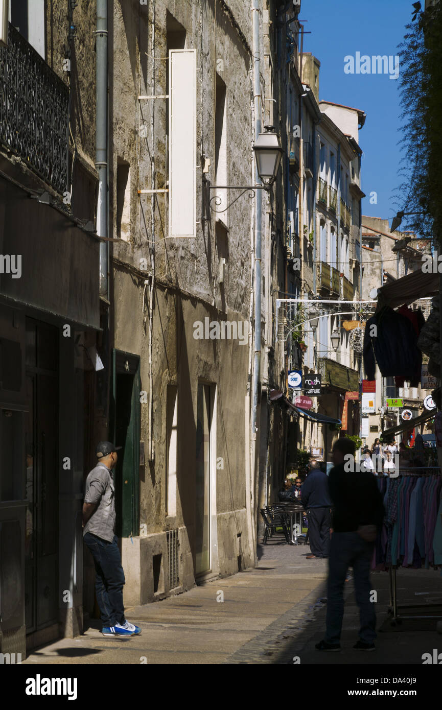 Rue Diderot, Montpellier,Languedoc-Roussillon, France Stock Photo