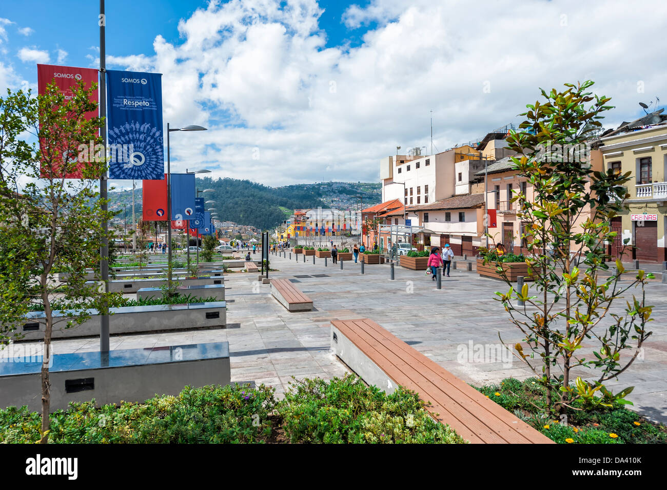 Avenue 24 de Mayo, Quito, Pichincha Province, Ecuador Stock Photo