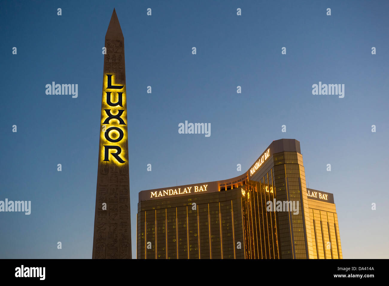 The Mandalay Bay Resort and Casino in Las Vegas. Stock Photo