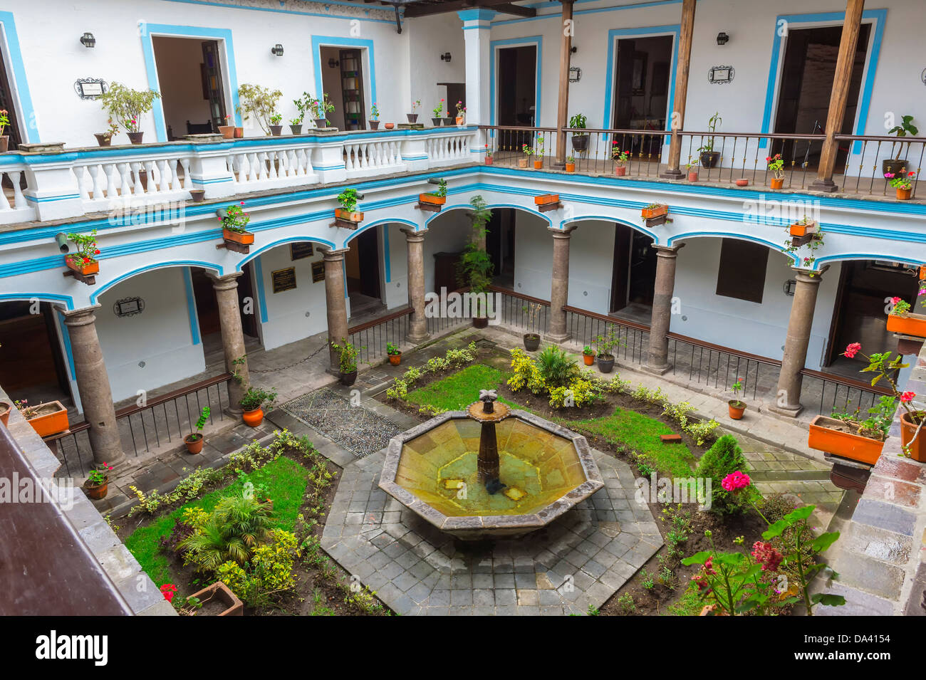 Antonio Jose de Sucre House, Quito Historical center, Pichincha Province, Ecuador Stock Photo