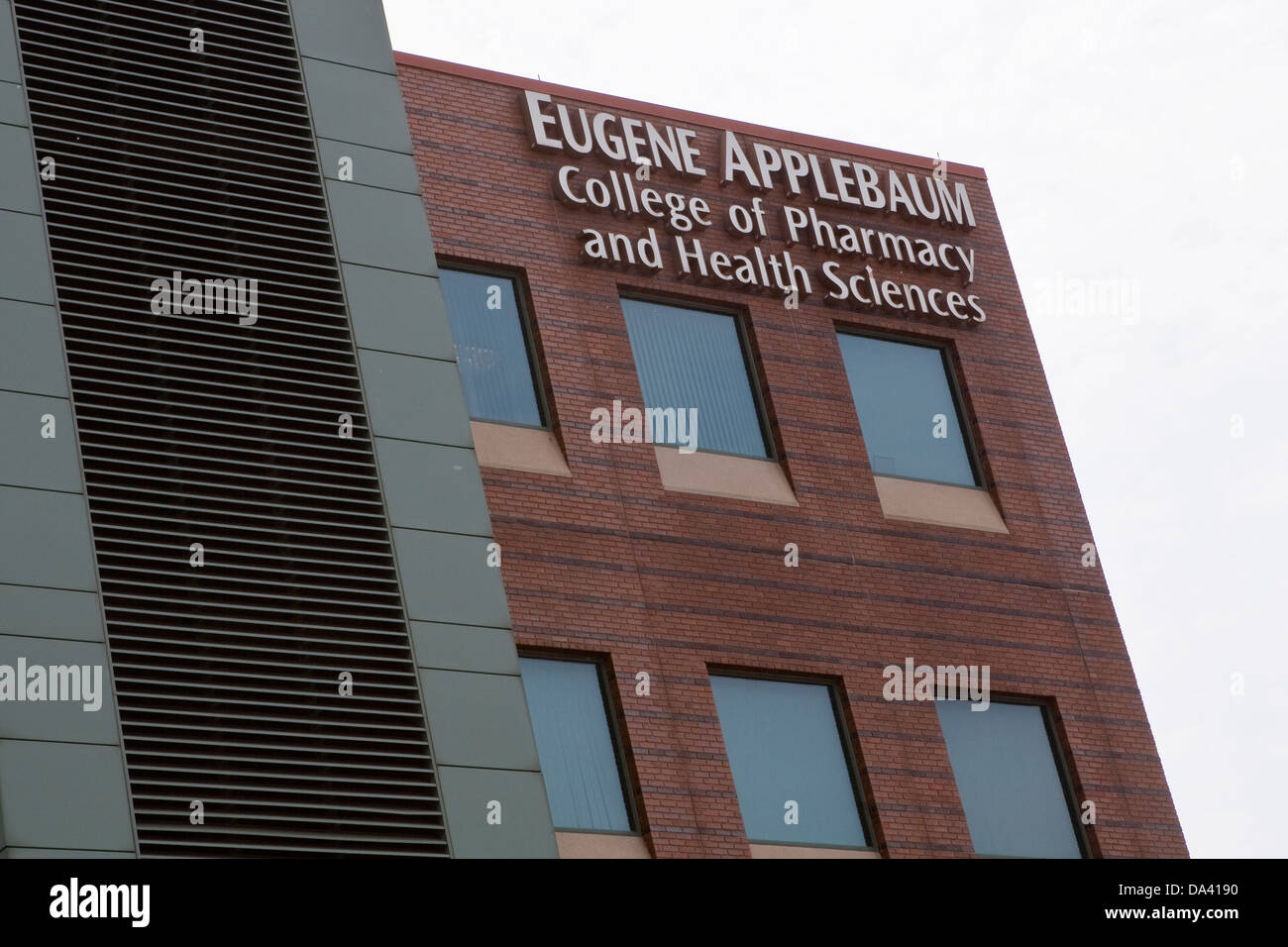 The Eugene Applebaum College of Pharmacy and Health Sciences is seen in Detroit (Mi) Stock Photo
