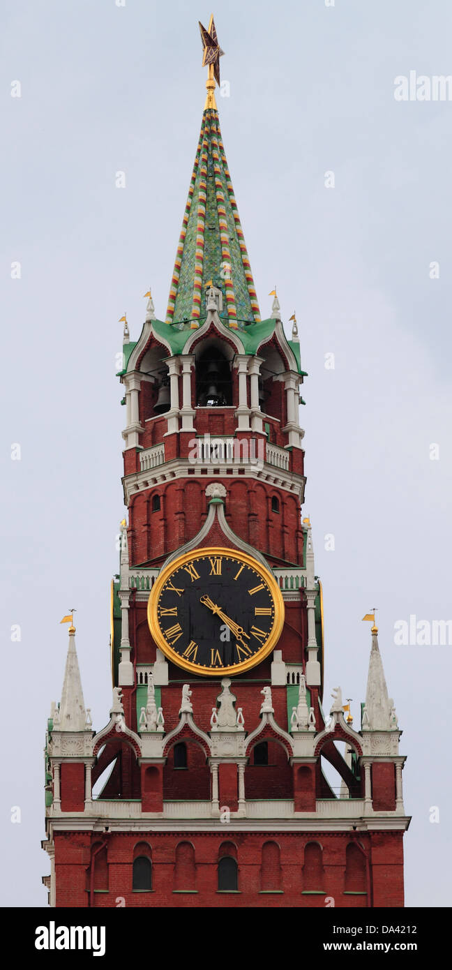 Spasskaya tower Stock Photo