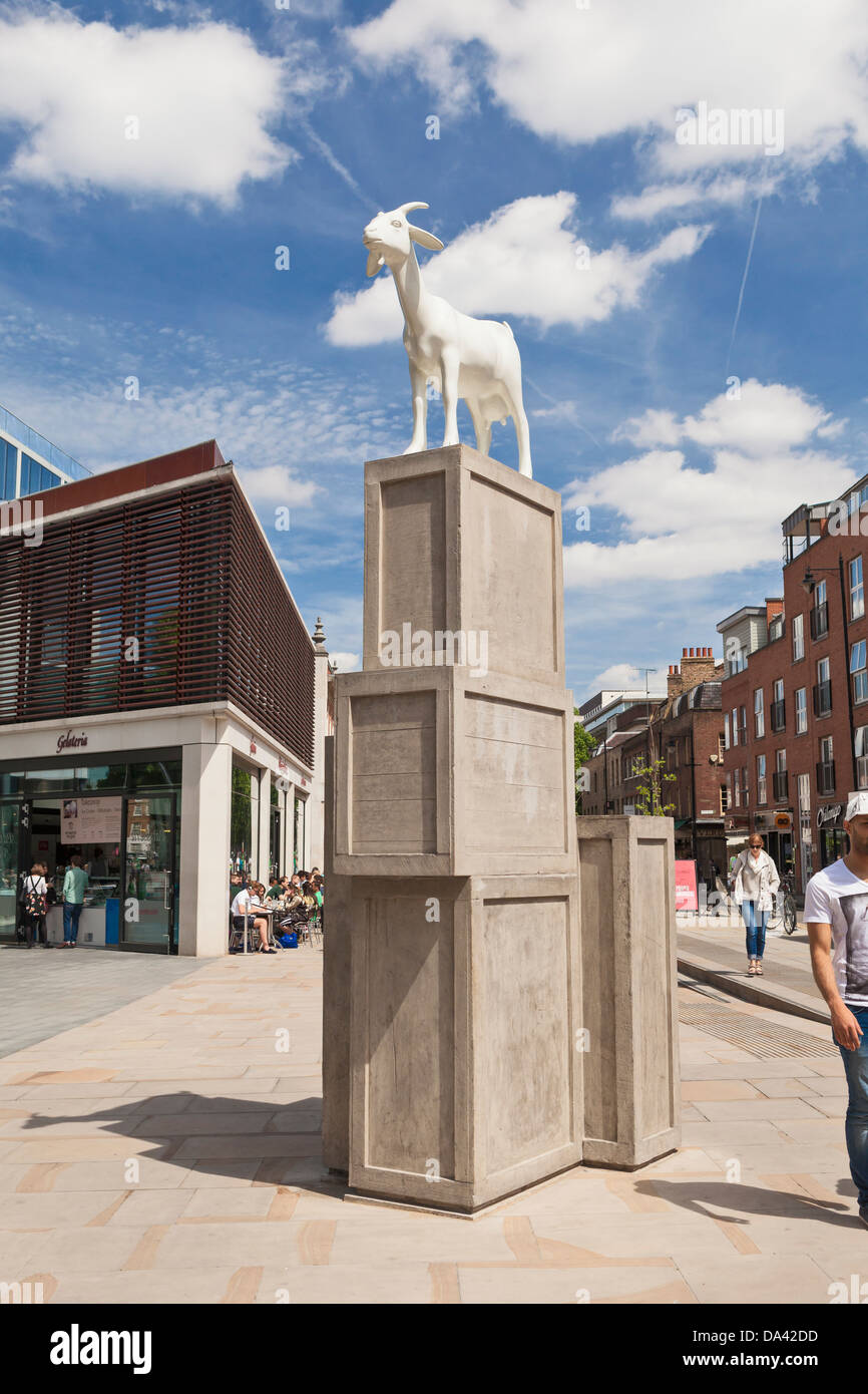 I Goat by Kenny Hunter, London, England Stock Photo