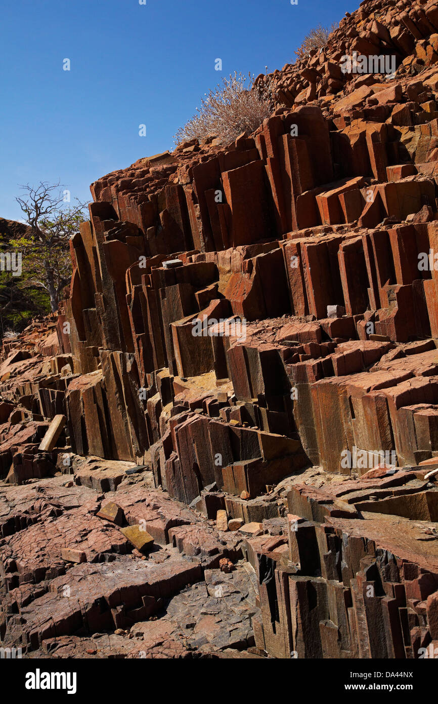 Organ Pipes rock formation, near Twyfelfontein, Damaraland, Namibia