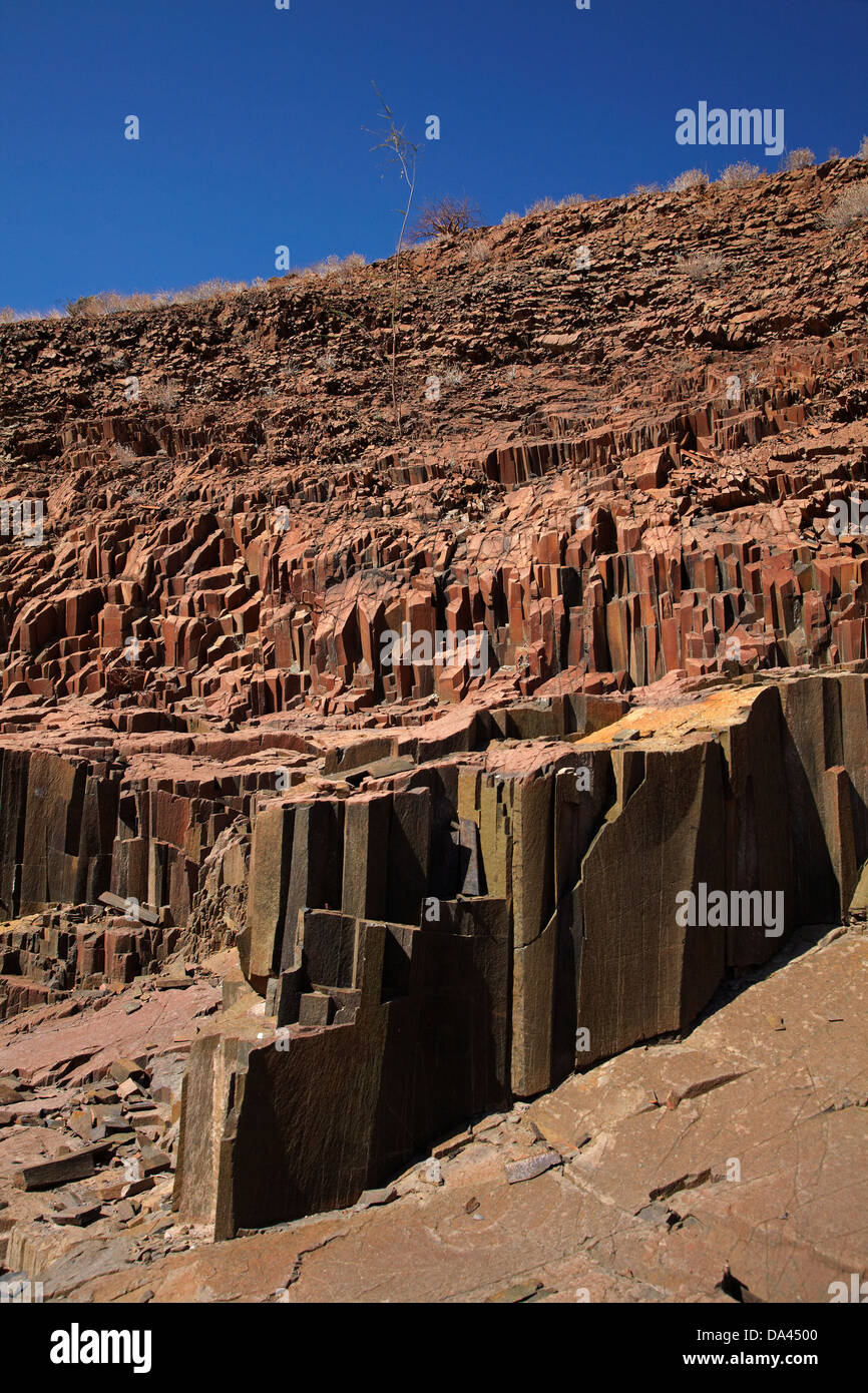 Organ Pipes rock formation, near Twyfelfontein, Damaraland, Namibia ...