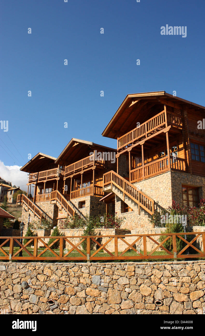 Druades Guest Houses, Mesaia Trikala, Oreina Corinthia, Peloponnese, Greece Stock Photo